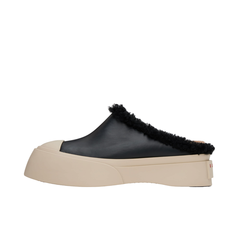 Tenisice i cipele Marni Shearling Sabot Slippers Crna | SNZW019202 P5045