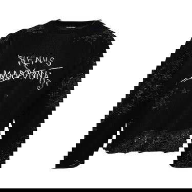 Džemper MISBHV Basquiat Edition Venus Madonna Destroyed Knit Crna | 122U700B, 1