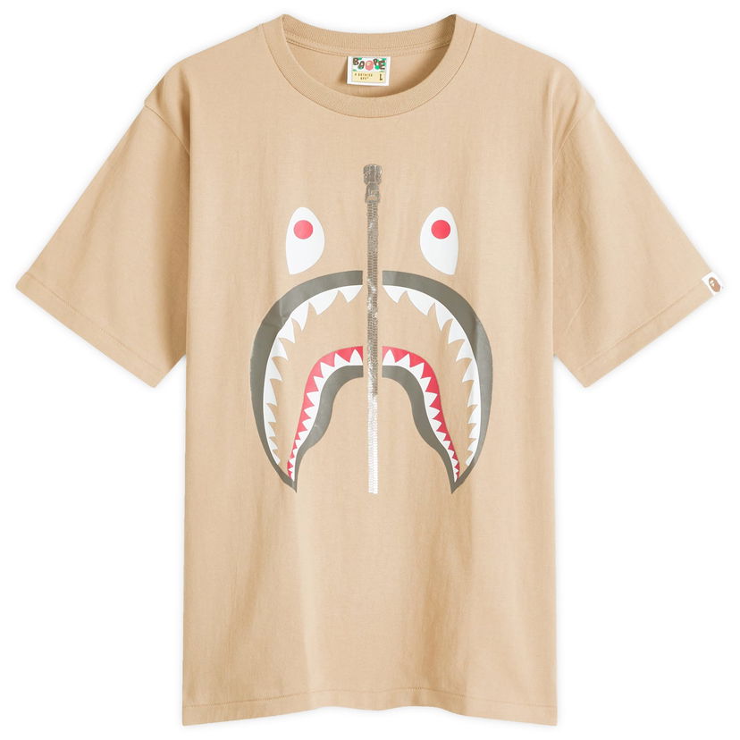 Majica kratkih rukava BAPE Classic Shark Graphic T-Shirt Bež | 001TEK801003M-BEI