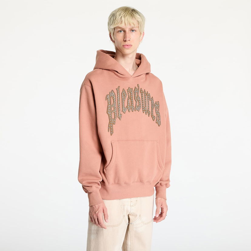 Dukserice Pleasures Twitch Studded Hoodie Clay Narančasta | P24F043 CLAY