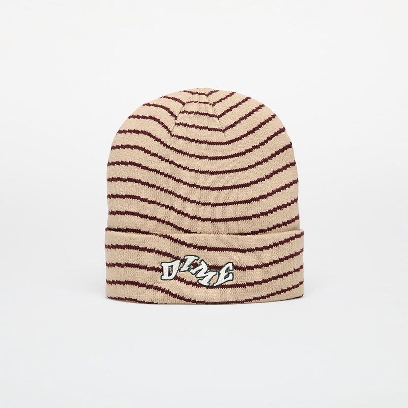 Kapica Dime College Wave Cuff Beanie Tan Universal Bež | DIMEFA2457TAN