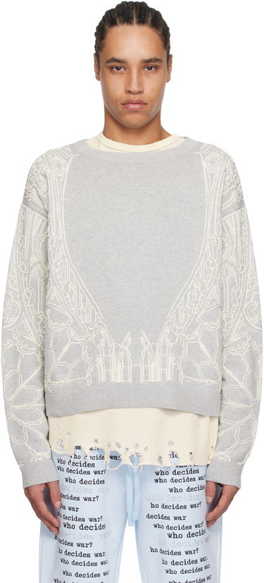 Džemper Who Decides War Who Decides War Notre Dame Sweater Siva | 1110440021SS25, 0