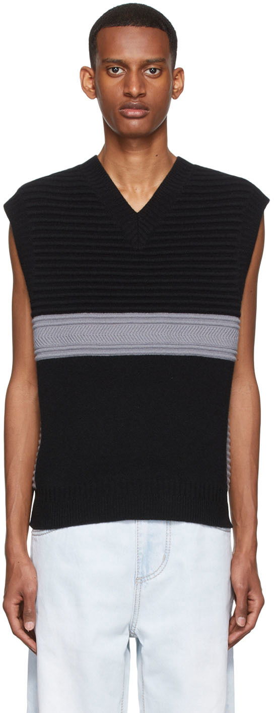 Džemper Eytys Sleeveless Ribbed Knit Vest Crna | A048002