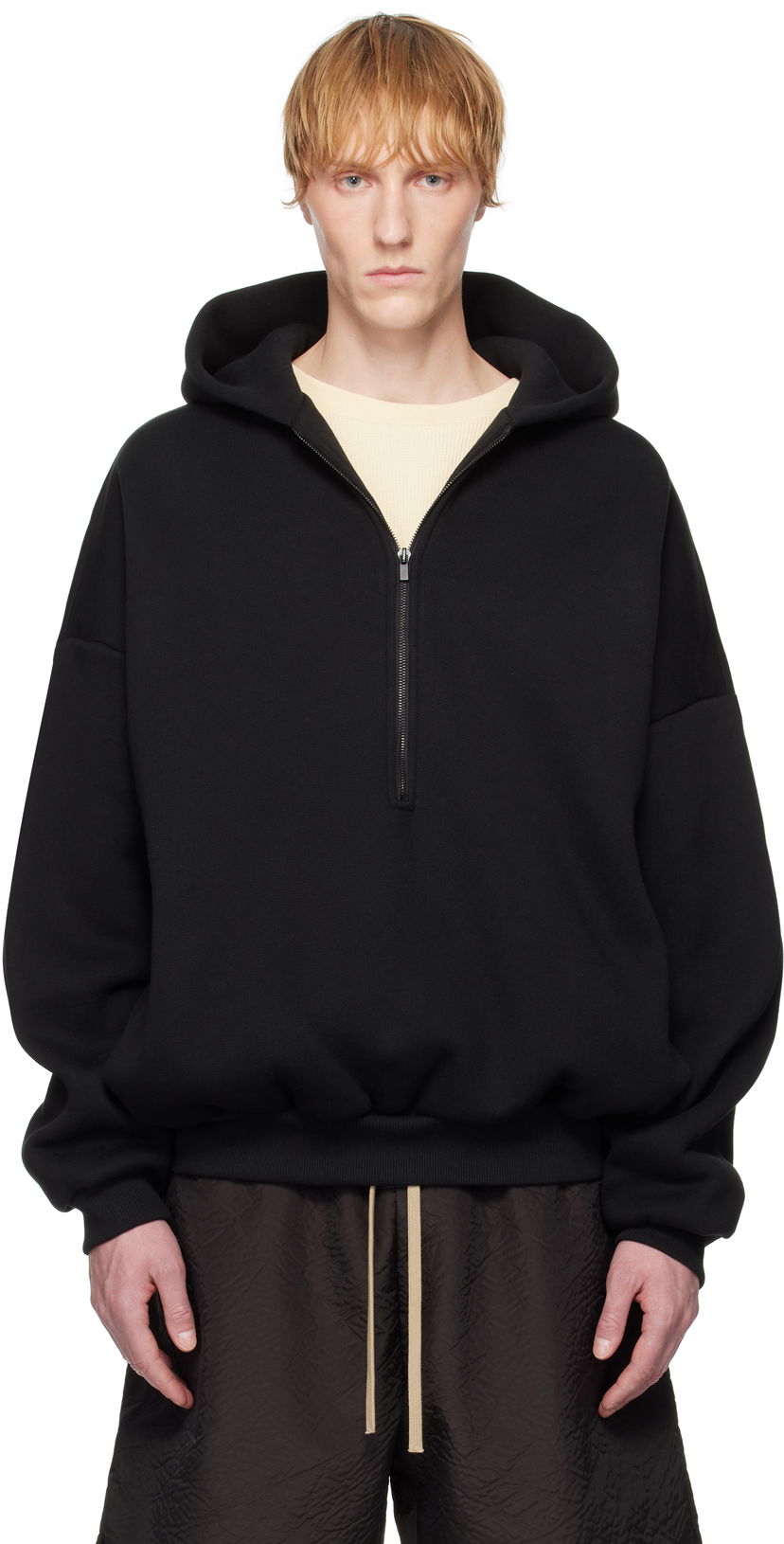 Dukserice Fear of God Fear of God Eternal Half Zip Hoodie Crna | FGE250-51311FLC
