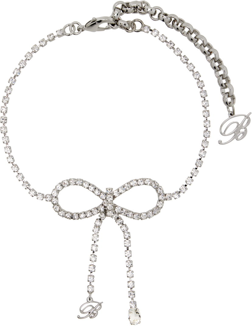 Ogrlica Blumarine Blumarine Crystal Bow Choker Metalik | P522W307A