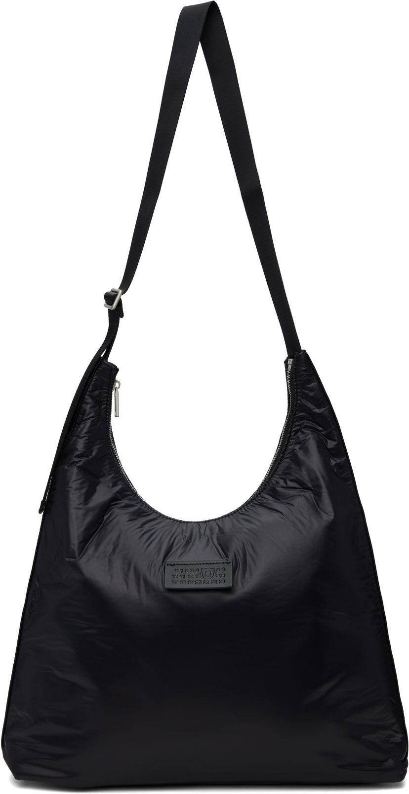 Torba za rame Maison Margiela Crunched Nylon Shoulder Bag Crna | SB5ZH0017 P6993