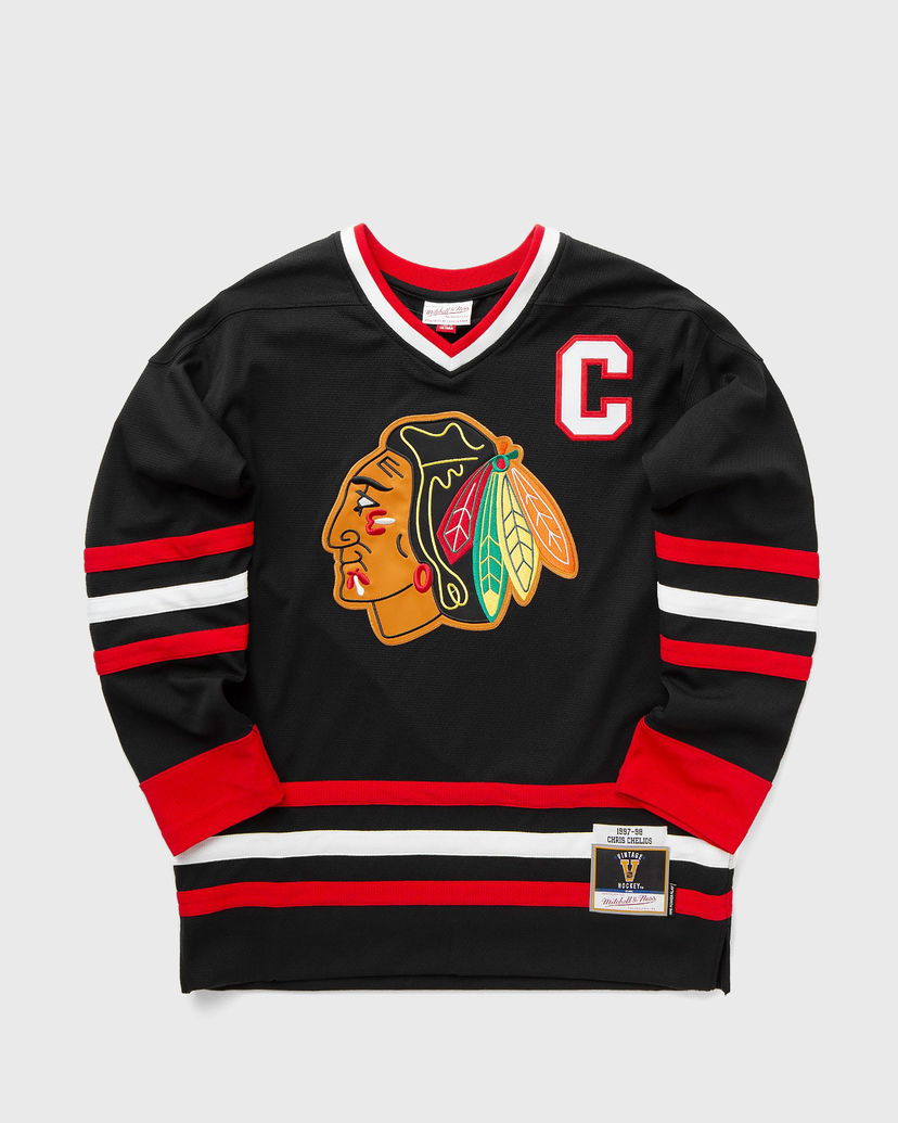 Dres Mitchell & Ness NHL Chicago Blackhawks Alternate 1997 Chris Chelios Jersey Crna | JY8935-CBHBLCK
