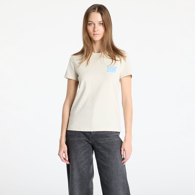 Majica kratkih rukava Tommy Hilfiger Tommy Jeans Regular Bubble T-Shirt Bež | DW0DW21338 ACG