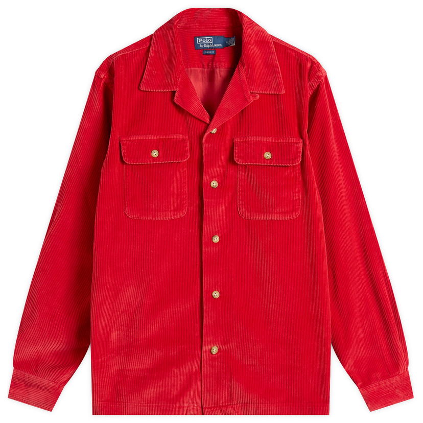Košulja Polo by Ralph Lauren Ralph Lauren Corduroy Overshirt, Size Large Crvena | 710981753004-Red