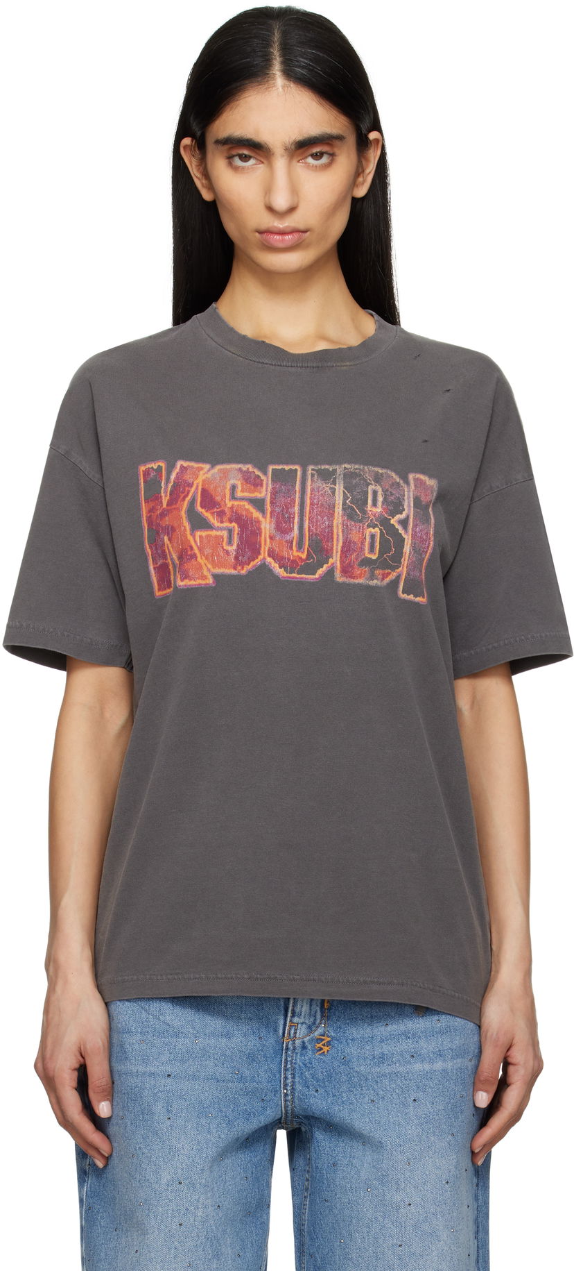 Majica kratkih rukava Ksubi Ksubi Kickstart Oh G Short Sleeve T-Shirt Siva | WSP25TE003