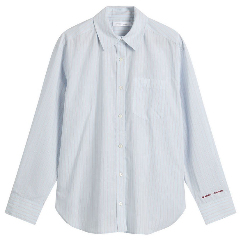 Košulja Samsoe Samsoe Salova Stripe Shirt Plava | F25400059-CLR002401