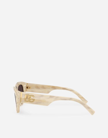 Sunčane naočale Dolce & Gabbana Dg Crossed Striped Cat-Eye New Arrivals Bež | VG4514VP48G9V000, 3