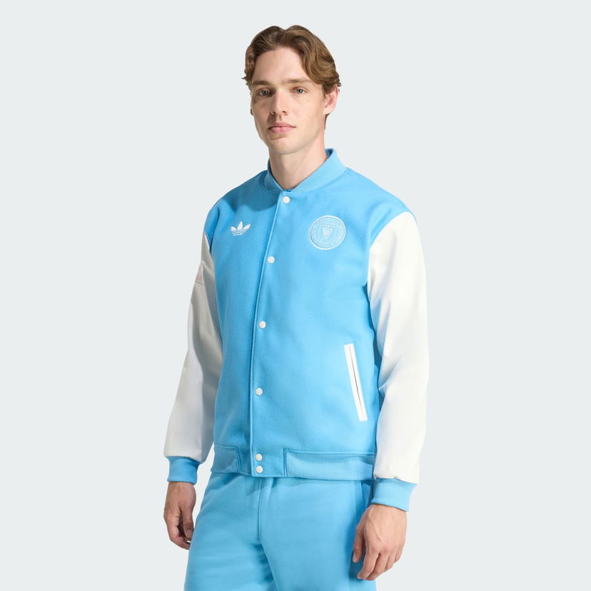 Bomber jakna adidas Originals Inter Miami CF adidas Originals Anthem Jacket Plava | JM5160
