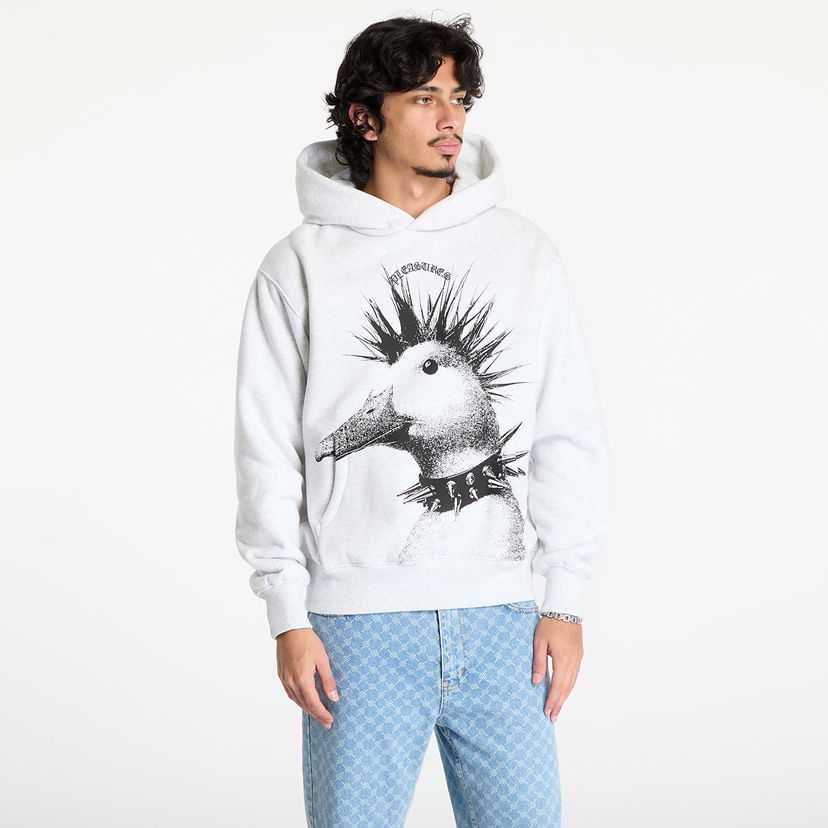 Dukserice Pleasures Punk Duck Print Hoodie Siva | P24W021 GREY