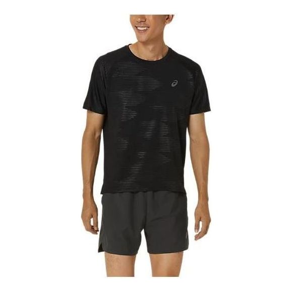 Majica kratkih rukava Asics Embossed Graphic Short Sleeve Running Top Crna | 2011D012-001, 0
