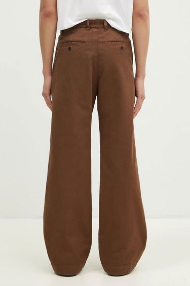 Hlače WOOD WOOD Wood Wood Fraser Pleated Chinos Smeđa | 12435001.5181, 2