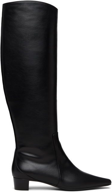 Tenisice i cipele BY FAR BY FAR Pascal Nappa Leather Tall Boots Crna | 23FWPASDBLNAP, 0