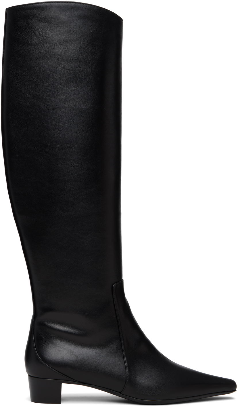 Tenisice i cipele BY FAR BY FAR Pascal Nappa Leather Tall Boots Crna | 23FWPASDBLNAP