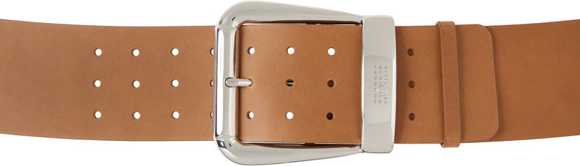 Pojasevi Maison Margiela MM6 Maison Margiela Buckle Belt Smeđa | SA6TP0023 P8328
