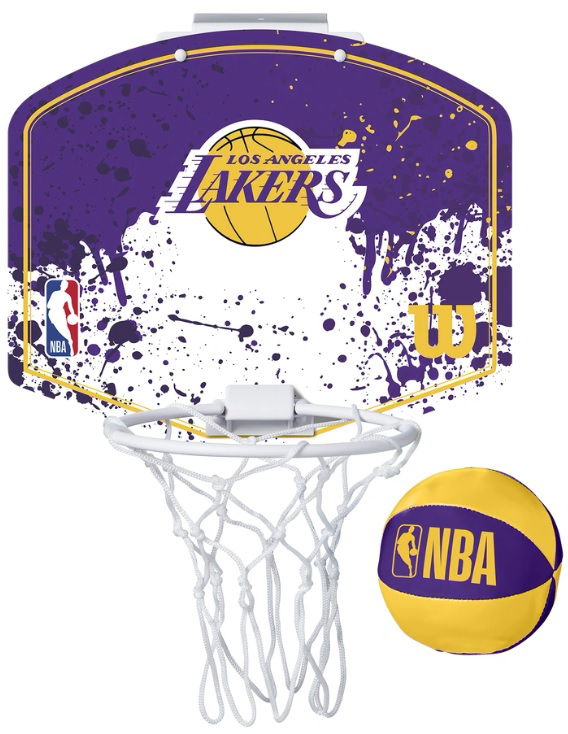 Sportska oprema Wilson Tennis Los Angeles Lakers NBA Team Mini Hoop Ljubičasta | wtb1302ll
