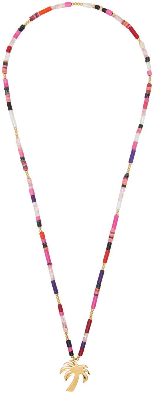 Ogrlica Palm Angels Multicolor Palm Beads Necklace Višebojno | PWOB122F24MAT0018476