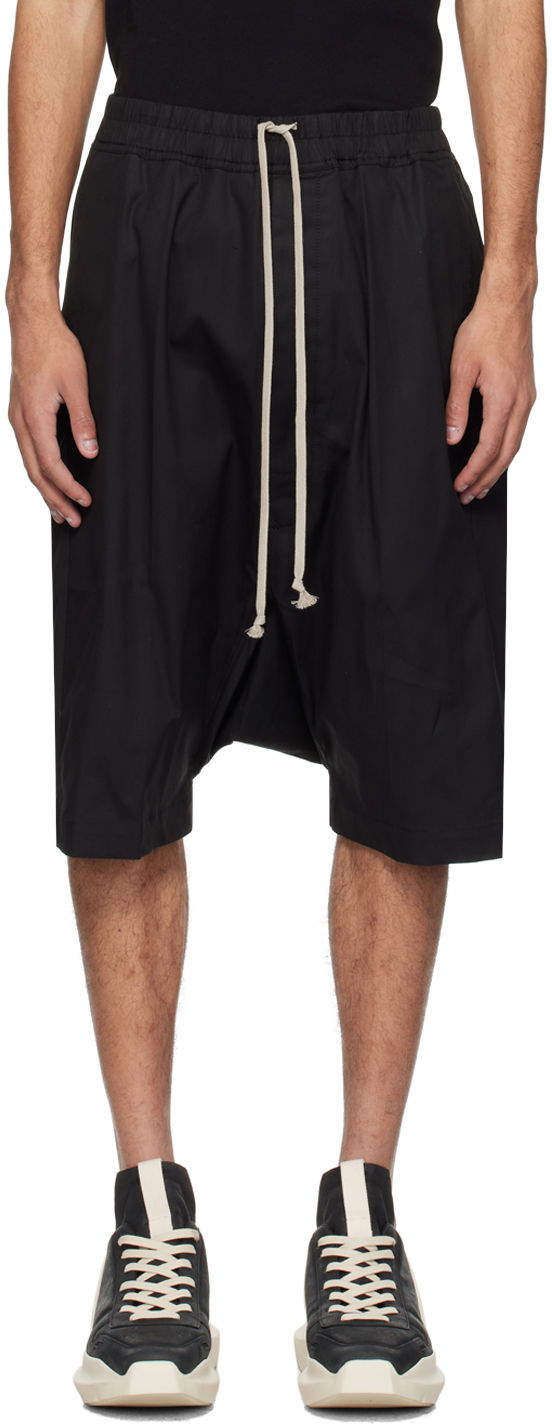 Kratke hlače Rick Owens Rick's Pods Shorts Crna | RU01D3384 TE