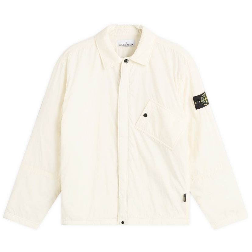 Košulja Stone Island Stone Island Ripstop Cordura Zip Overshirt, Size Large Bijela | K2S151200007-V0093