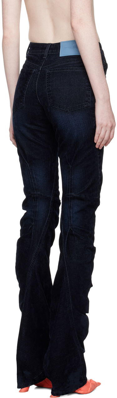 Jeans Ottolinger Ottolinger Offset Scrunch Jeans Plava | 1701712, 2