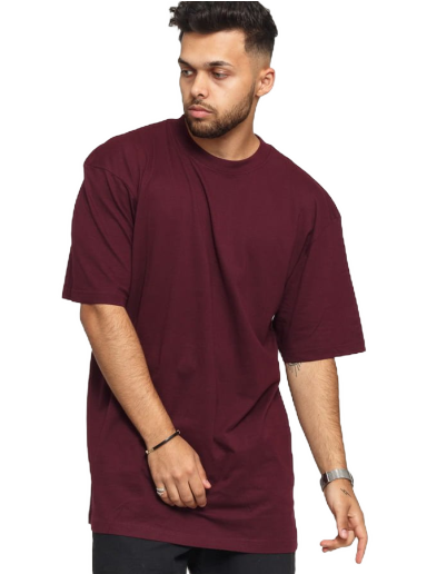 Majica kratkih rukava Urban Classics Tall Tee Tamnocrvena | TB006 vínová