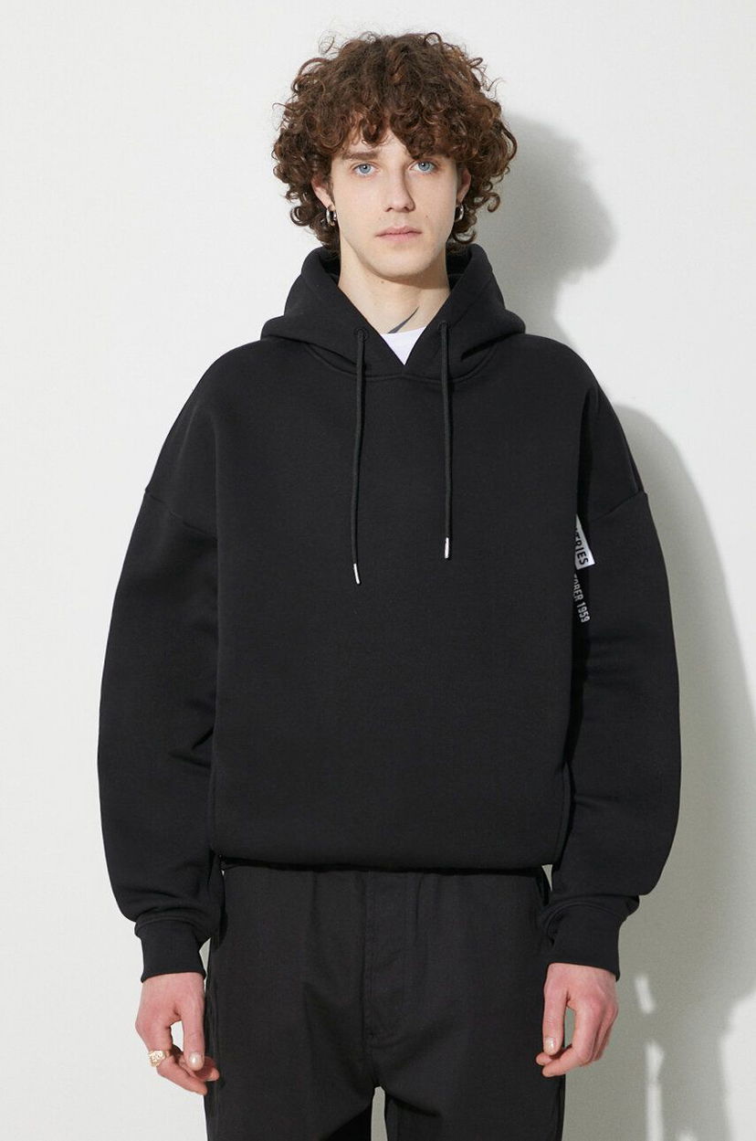 Dukserice Alpha Industries Logo Hoody With Print Crna | 146340.