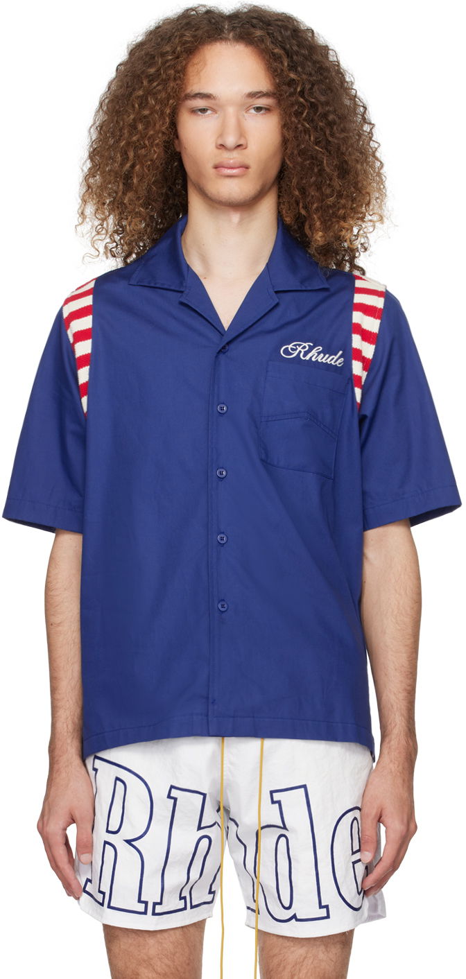 Košulja Rhude 'American Spirit' Shirt Tamnoplava | RHPS24SR01320302