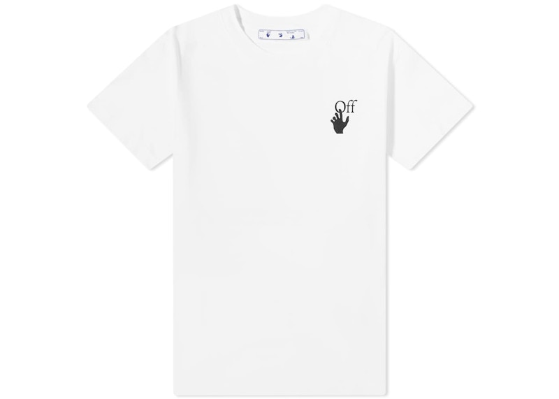 Majica kratkih rukava Off-White Bubble Arrows Slim Fit T-Shirt White/Black Bijela | OMAA027F21JER0090110