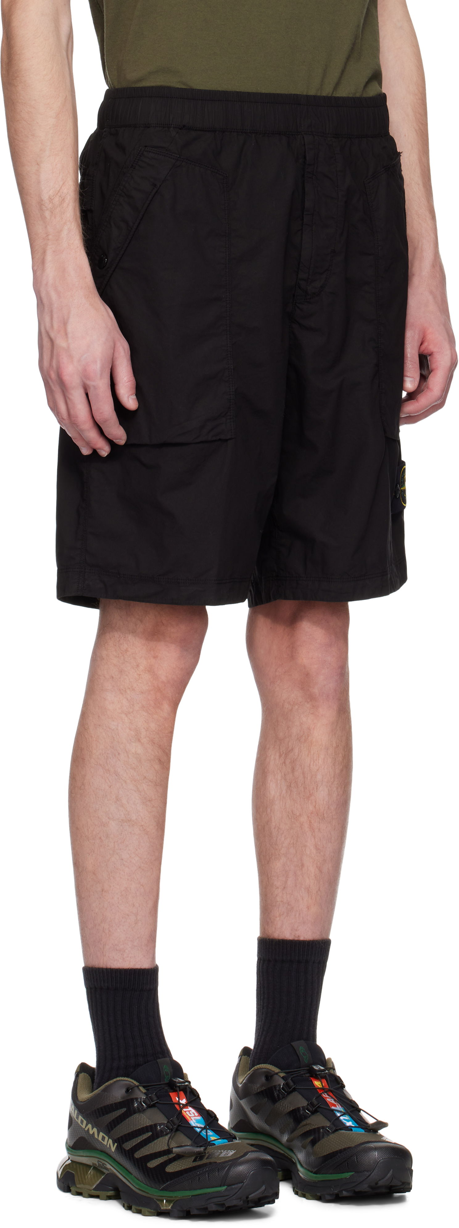 Kratke hlače Stone Island Stone Island Stretch Cotton Shorts Crna | K1S15 L100009 S0003, 1