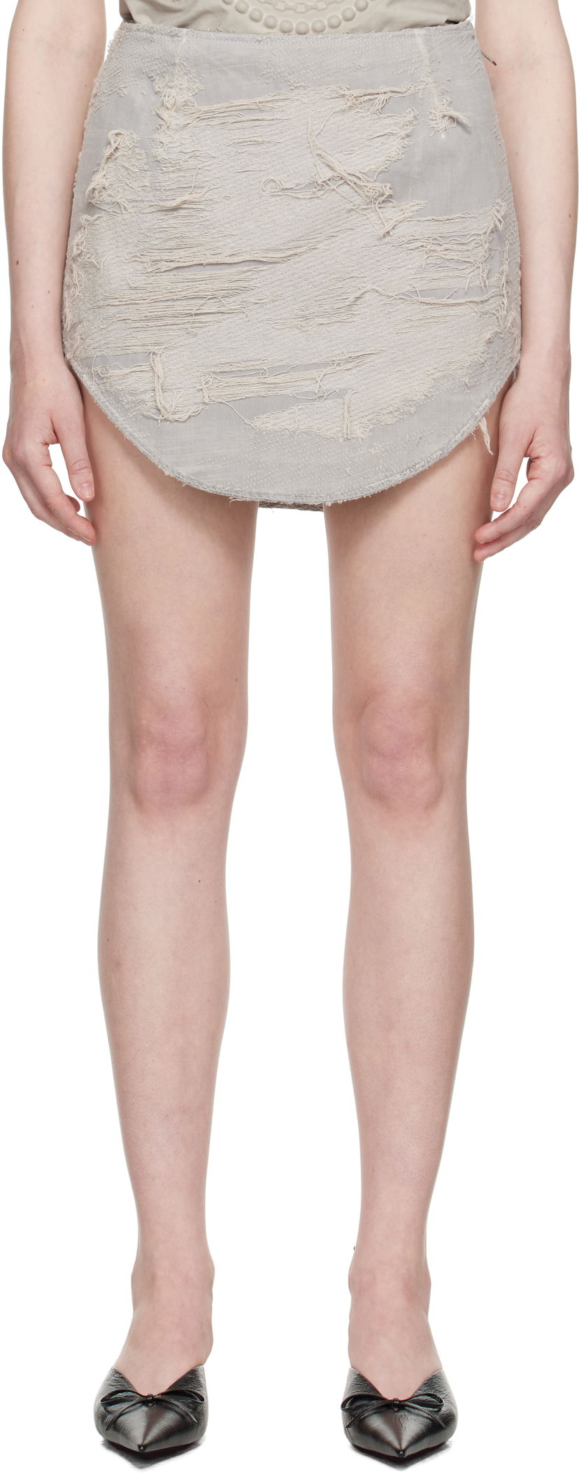 Suknja Diesel Diesel De-Ada-Fsg Denim Miniskirt Siva | A19196 007AJ