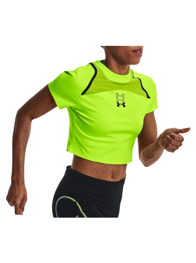 Majica kratkih rukava Under Armour Run Anywhere Crop Tee Žuta | 1376816-369