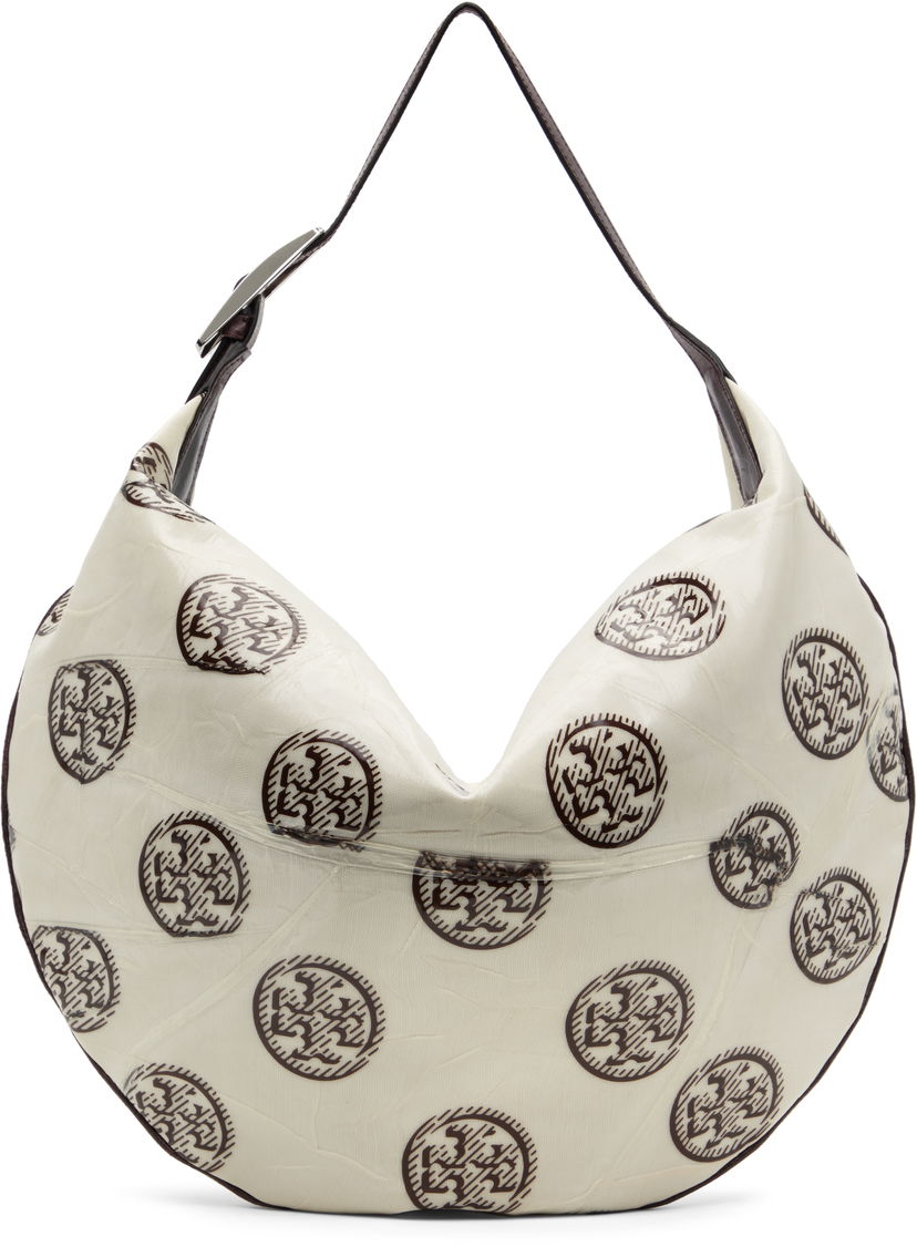 Torba za rame Tory Burch Tory Burch T Monogram Balloon Bag Bijela | 171915-102