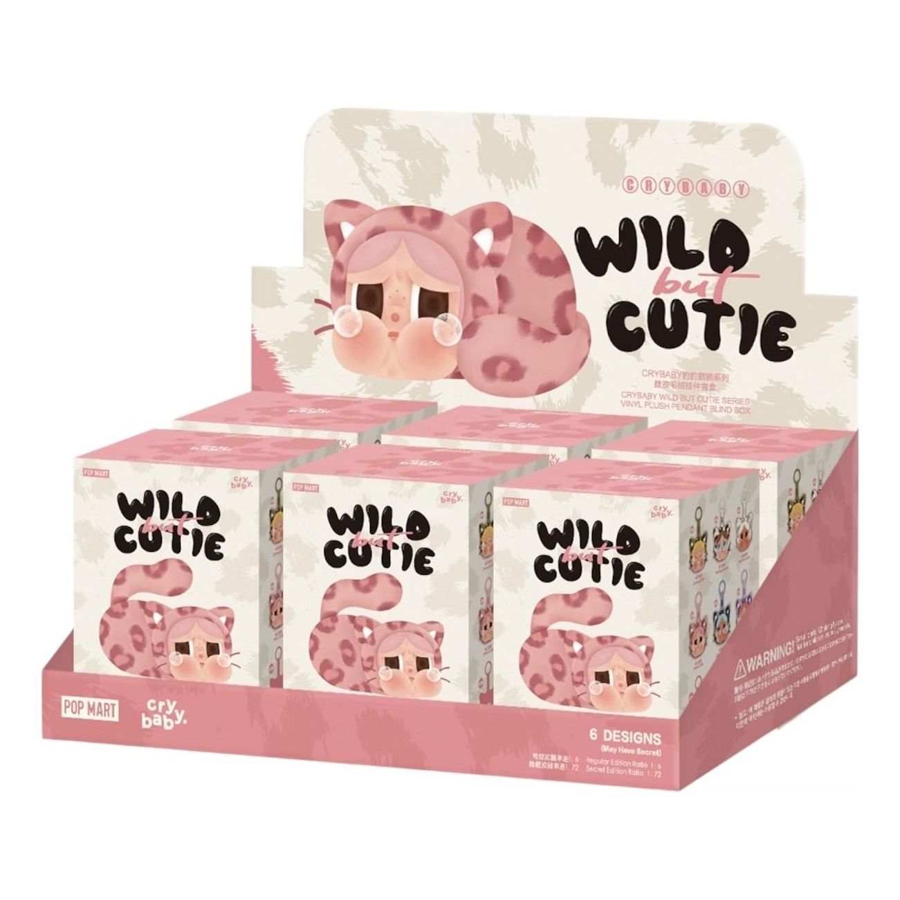 Kolekcionarsko POP MART CryBaby Wild but Cutie Plush Pendant Blind Box Višebojno | PPMT-2505-0012, 0