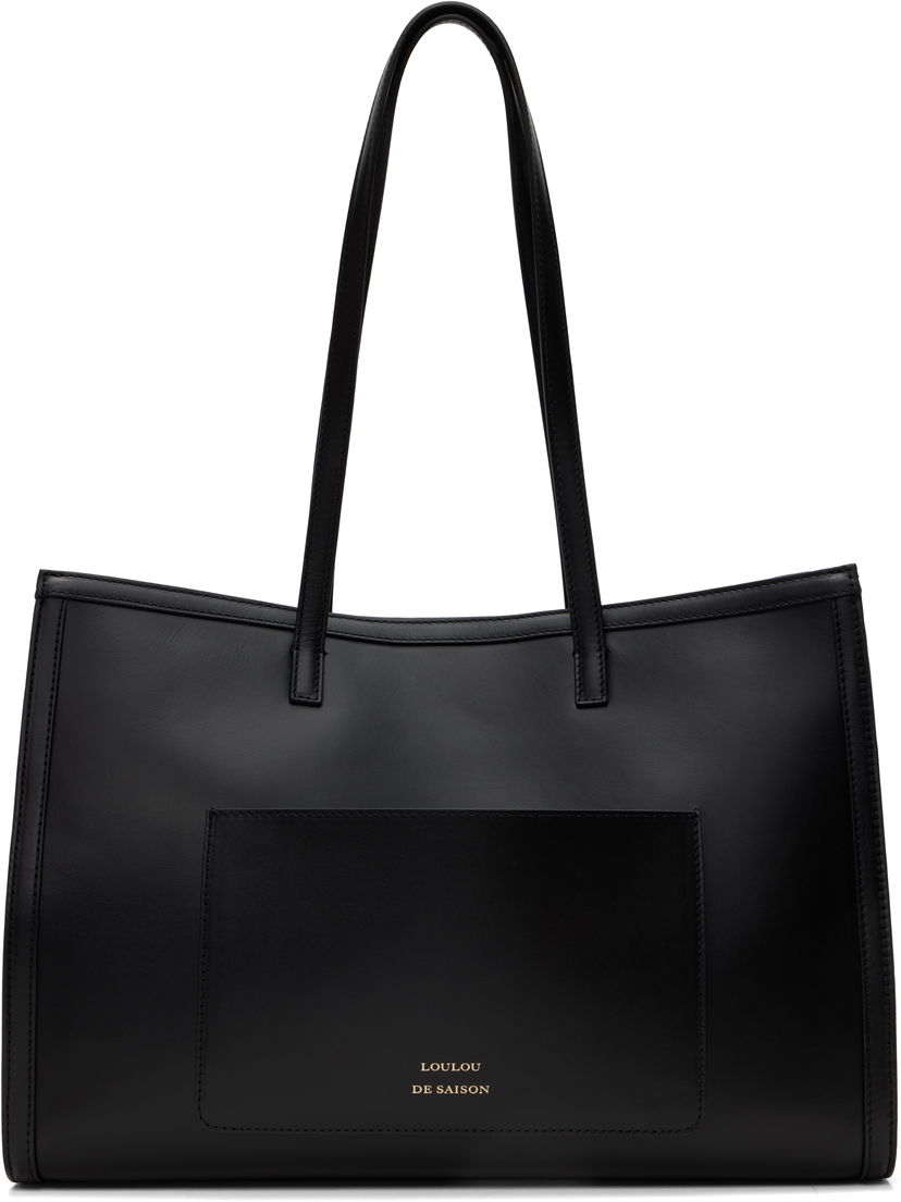 Tote bag Loulou de Saison Loulou de Saison Anyla Leather Tote Crna | ANYLA