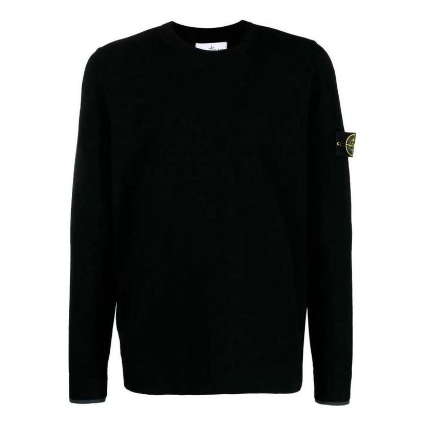 Džemper Stone Island Wool Crewneck Sweater Crna | 7915526A1-V0029