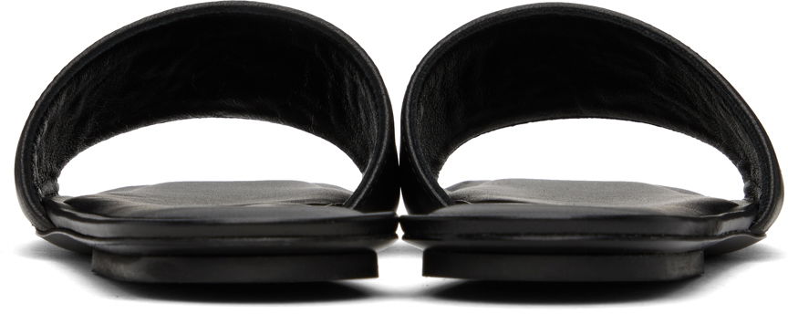 Tenisice i cipele Courrèges 'AC' Leather Slide Sandals Crna | 124SSD003CR0052, 1