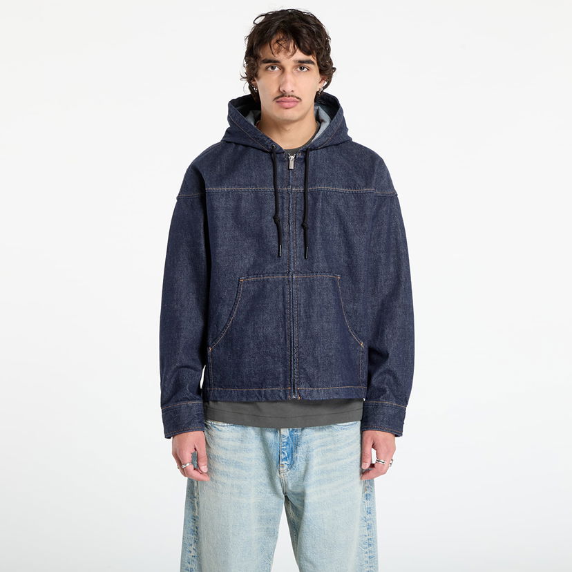 Jakna CALVIN KLEIN Calvin Klein Jeans Zip Front Denim Hoodie Plava | LV04RD715G 59W