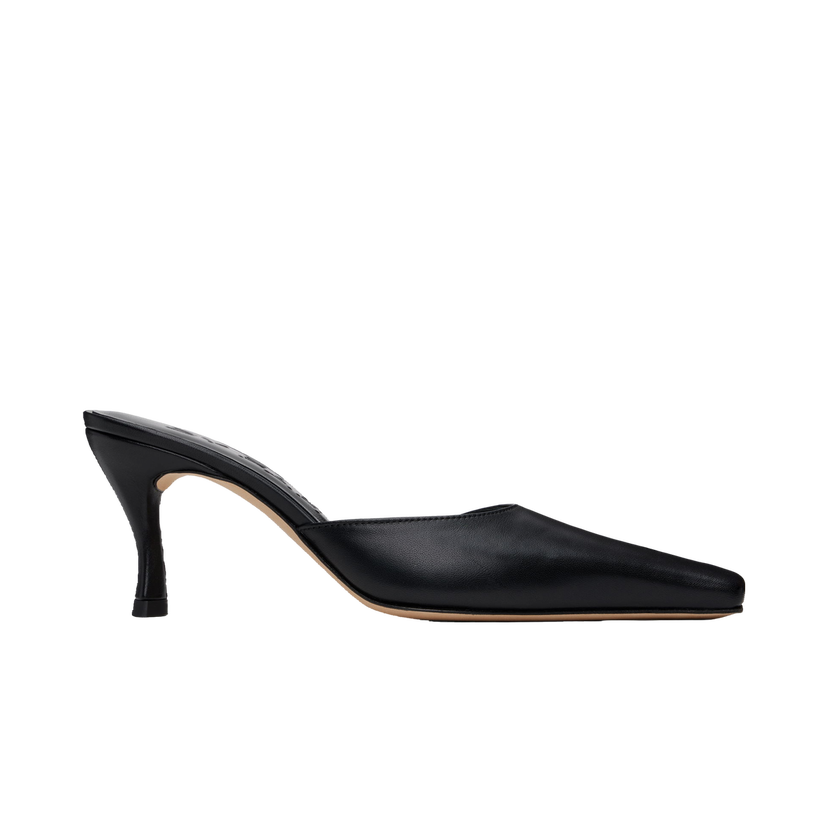 Tenisice i cipele BY FAR Selene Leather Mules Crna | MWFHC018CL013BK001PL