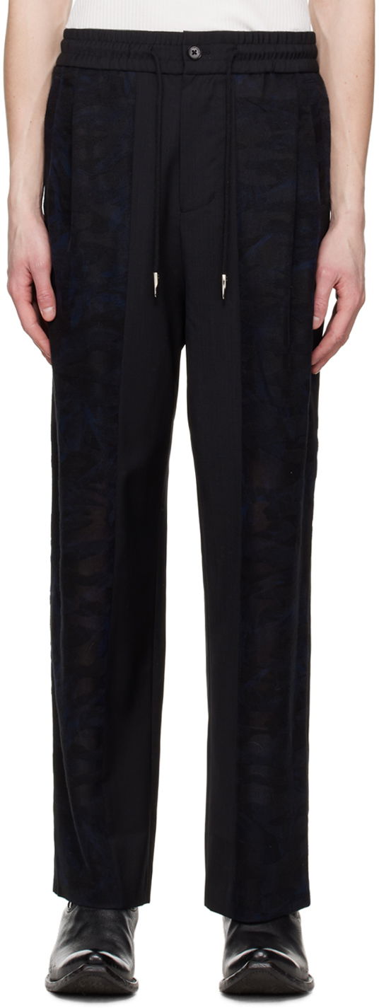 Hlače Feng Chen Wang Feng Chen Wang Paneled Trousers Crna | FMS15TR13