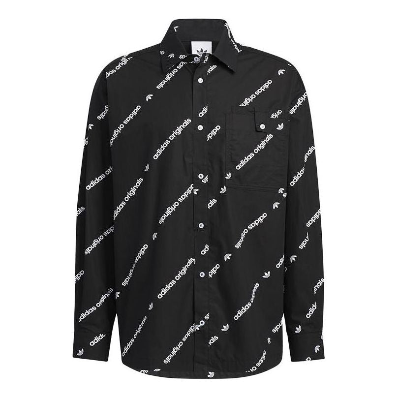 Košulja adidas Originals Originals Long Sleeve Shirt Crna | HU1229