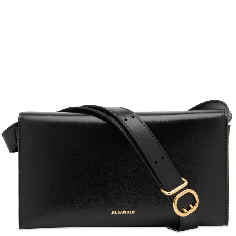 Torba za rame Jil Sander All-Day Buckle Bag Crna | J07ZH0012-P4840-001