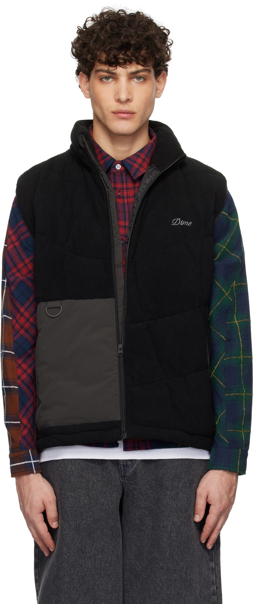 Prsluk Dime Sleeveless Puffer Vest Crna | DIMEHO244BLK