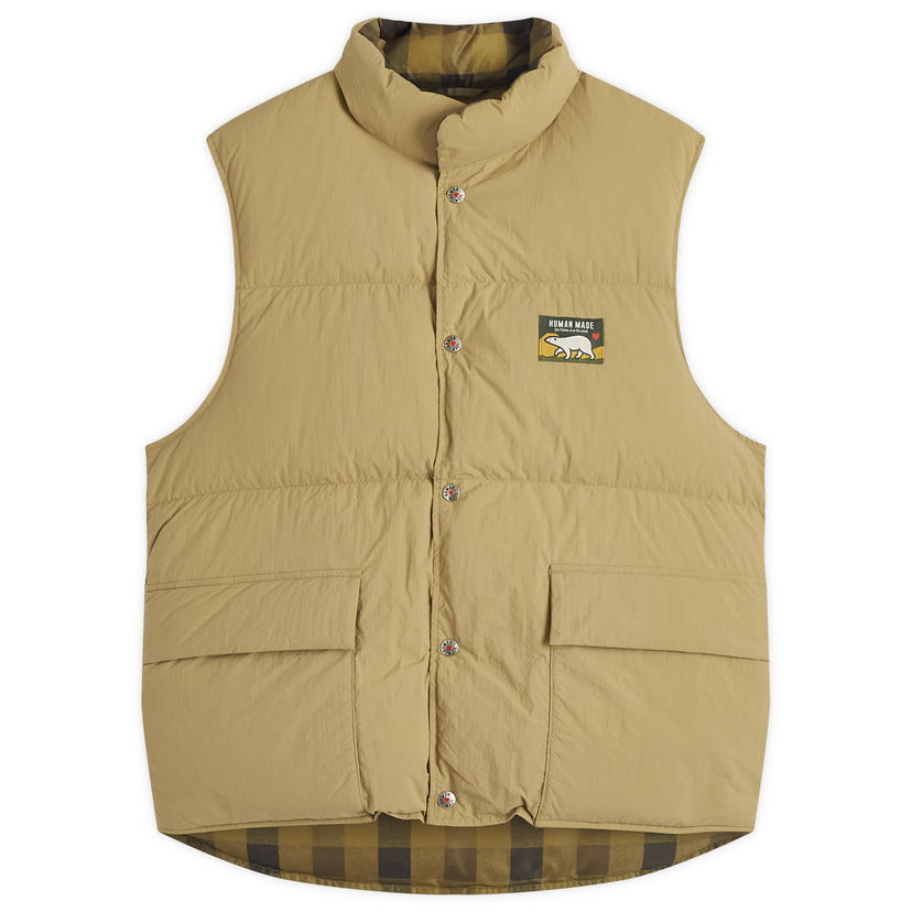 Prsluk Human Made Reversible Down Vest with Logo Patch Bež | HM28JK034-BG