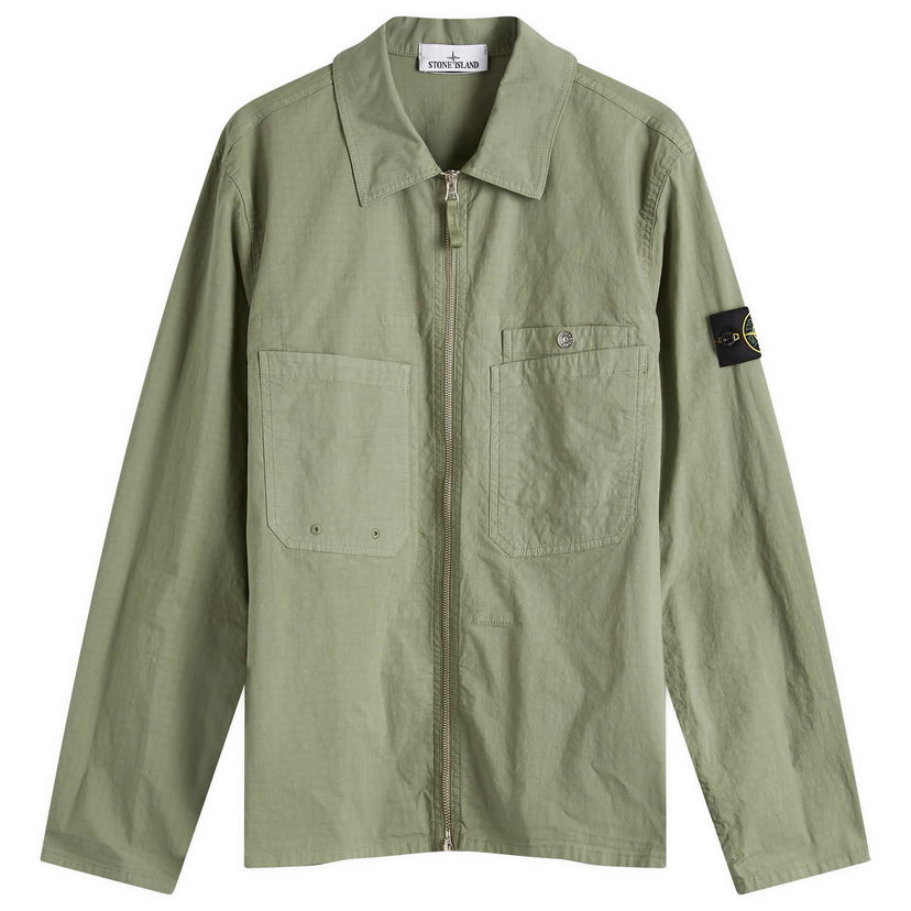 Košulja Stone Island Mil-Spec Stretch Ripstop-TC Shirt Jacket, Size Large Zelena | K1S151200012-V0059