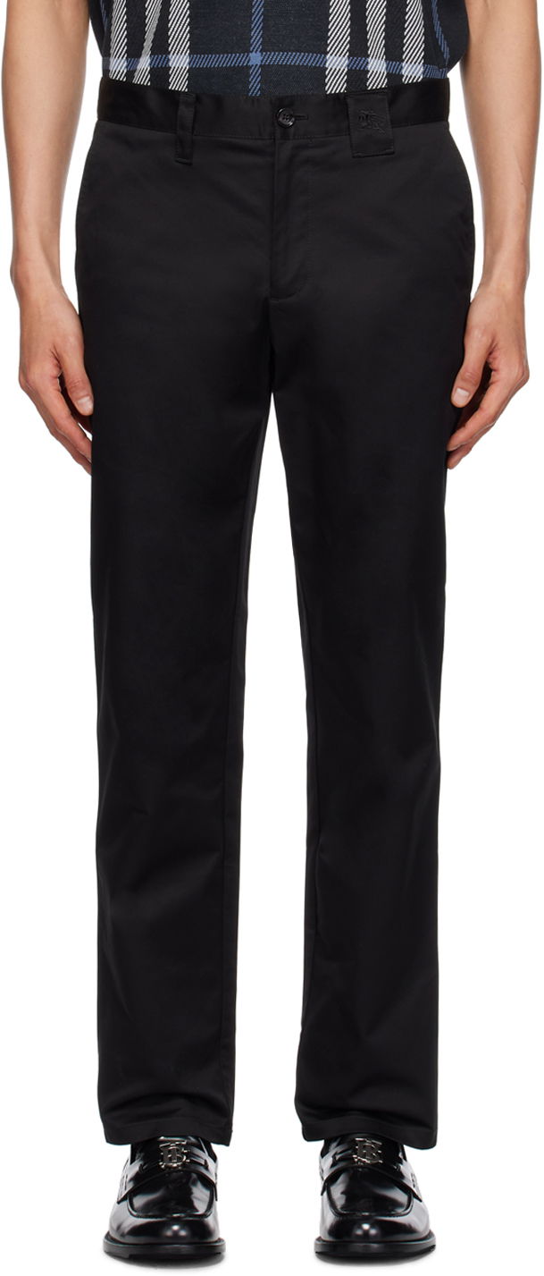 Hlače Burberry Embroidered Trousers Crna | 8070608