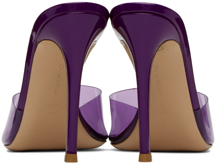 Tenisice i cipele Gianvito Rossi Elle 105 Transparent Strap Heels Ljubičasta | G11900.15RIC.GSV, 1